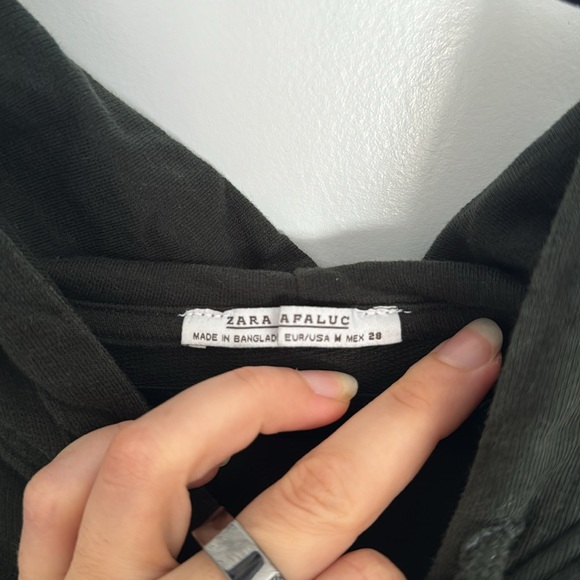 Zara Green Hooded Tunic - Picture 3 of 6